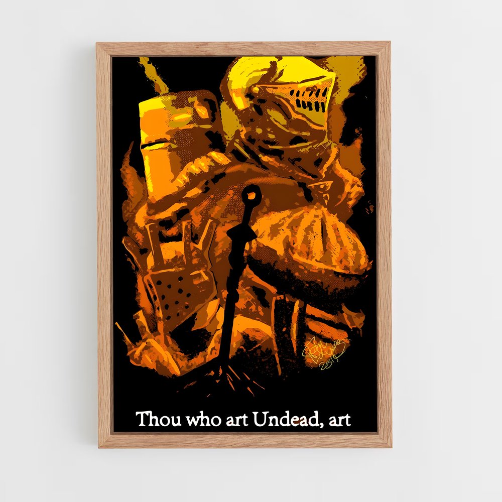 Poster Le Chevalier Masqué – affiche Dark souls (vue 4)